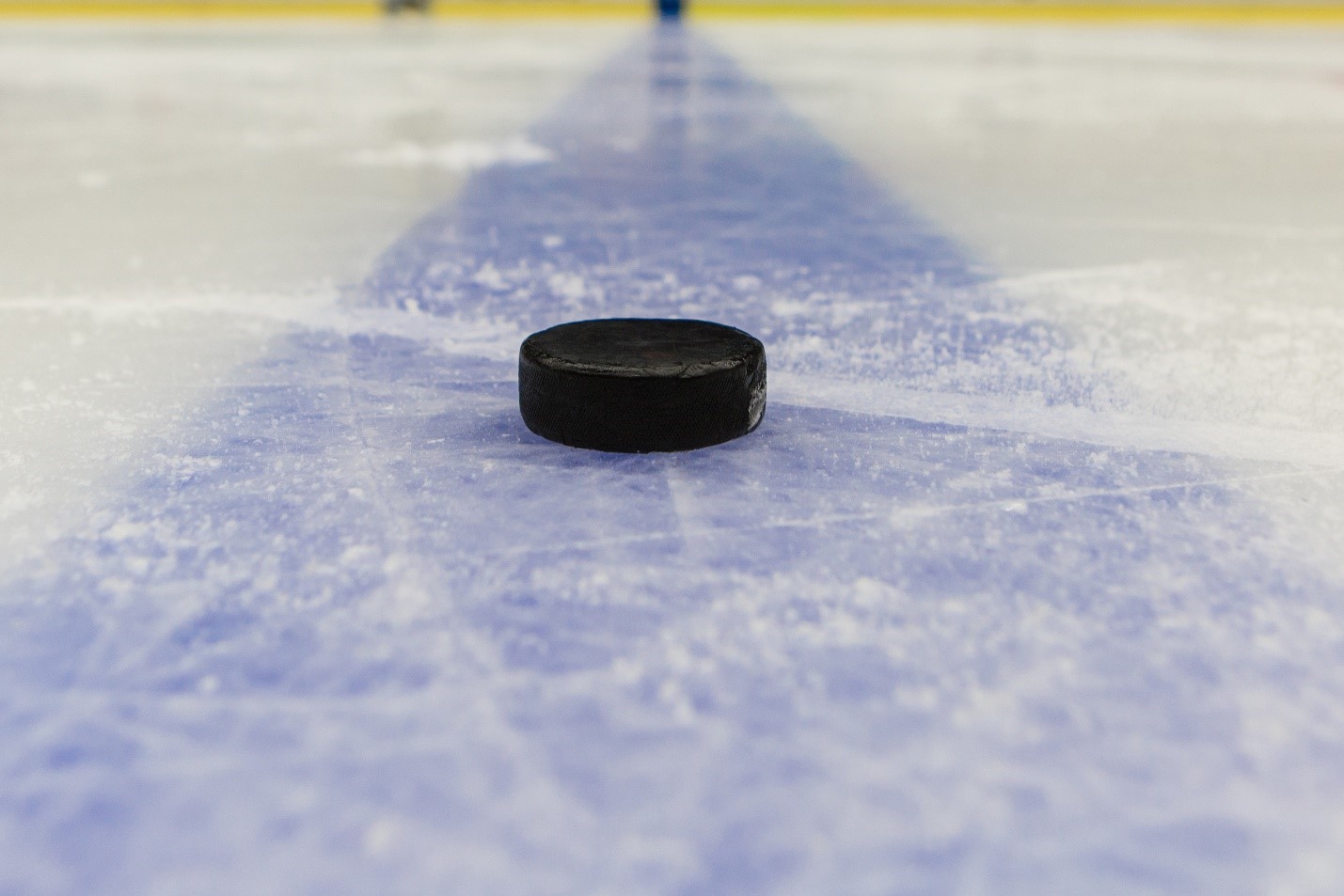 Hockey Puck On Ice